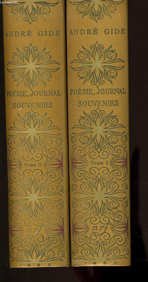 POESIE, JOURNAL, SOUVENIR en deux tomes