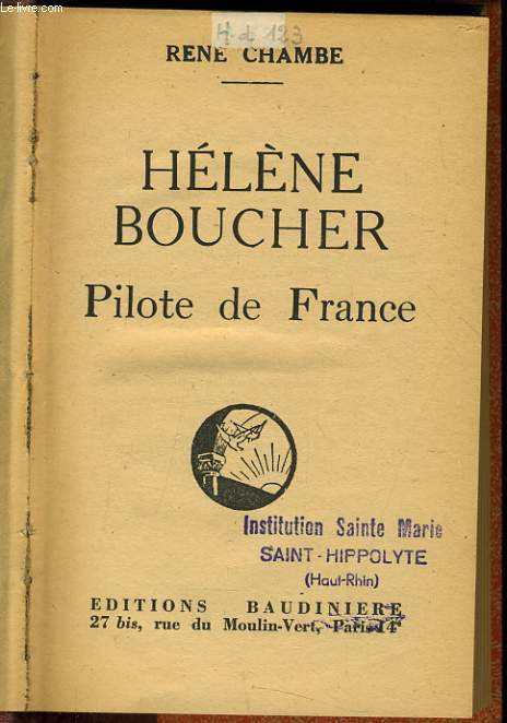 HELENE BOUCHER pilote de France