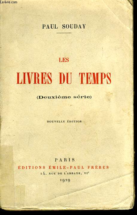 LES LIVRES DU TEMPS (deuxime srie)