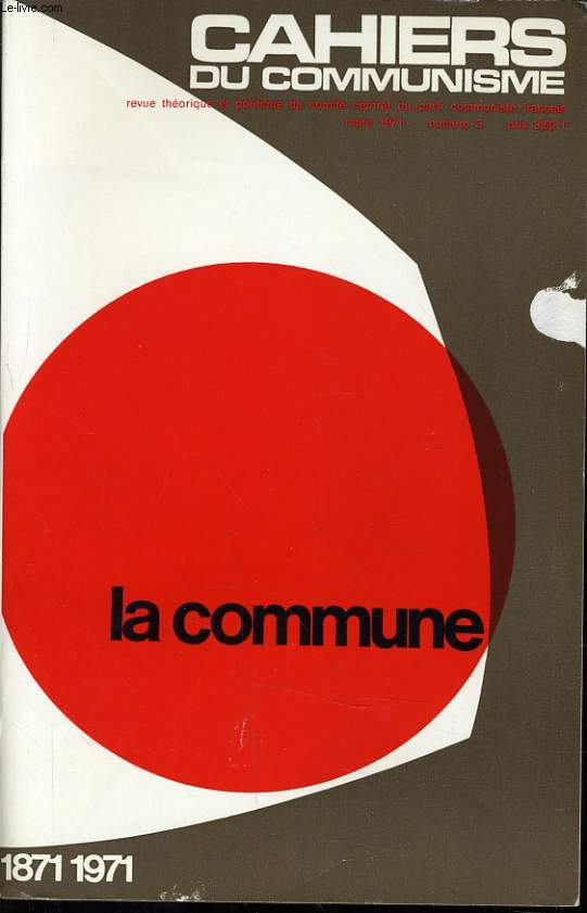 CAHIERS DU COMMUNISTE N 3 : La commune