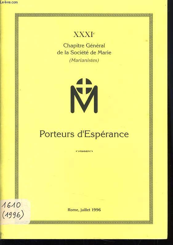 PORTEURS D'ESPERANCE