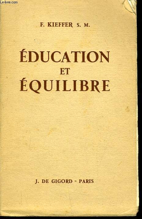 EDUCATION ET EQUILIBRE