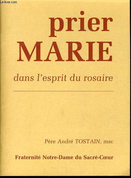 PRIER MARIE dans l'esprit du rosaire