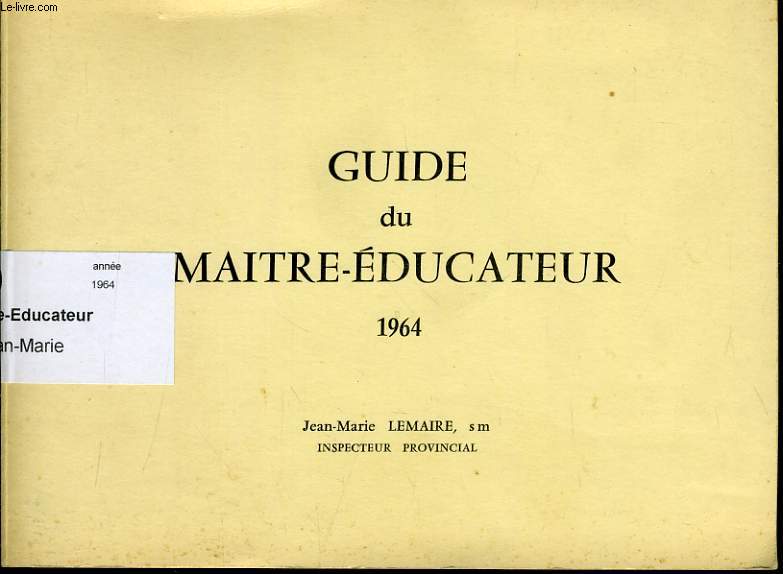 GUIDE DU MAITRE EDUCATEUR