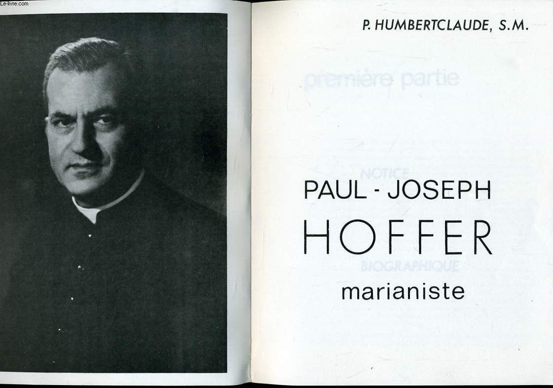 PAUL JOSEPH HOFFER marianiste