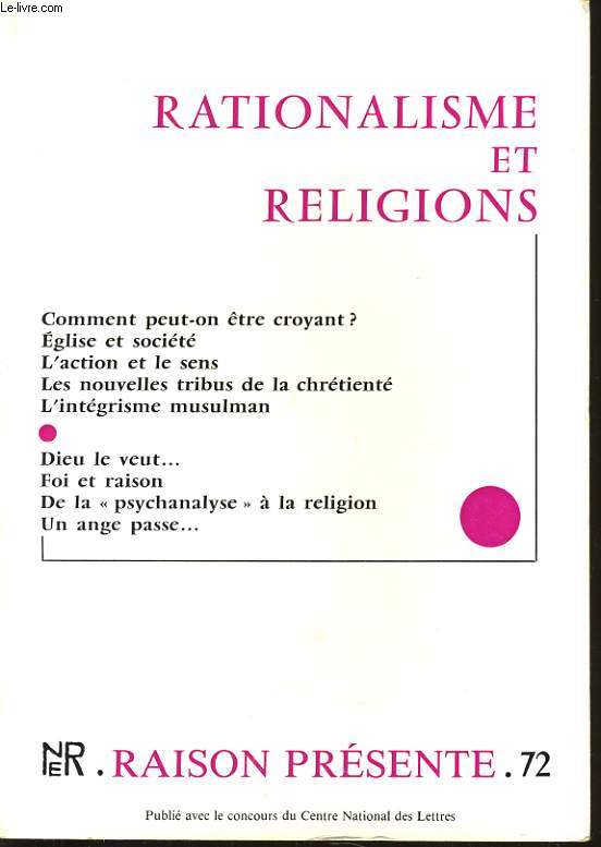 RAISON PRESENTE n72 : Rationalisme et Religions