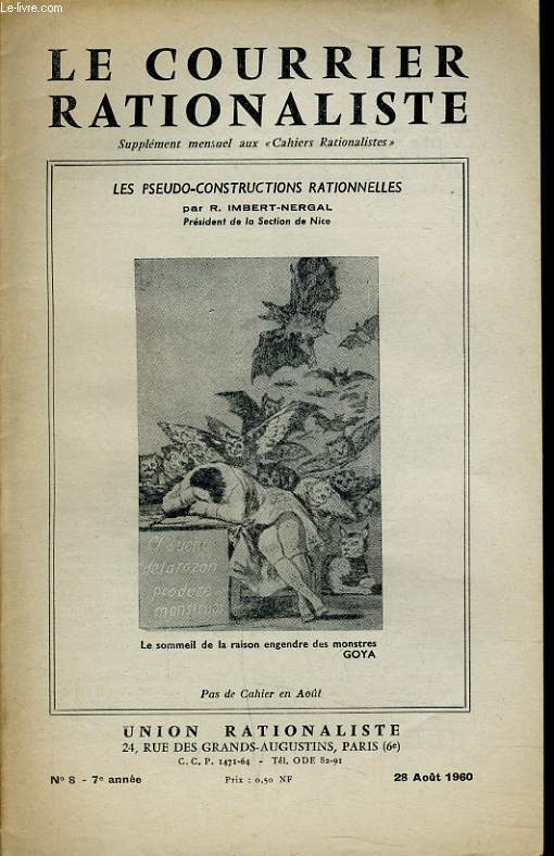 LE COURRIER RATIONALISTEn8 : Les pseudo-constructions rationelles