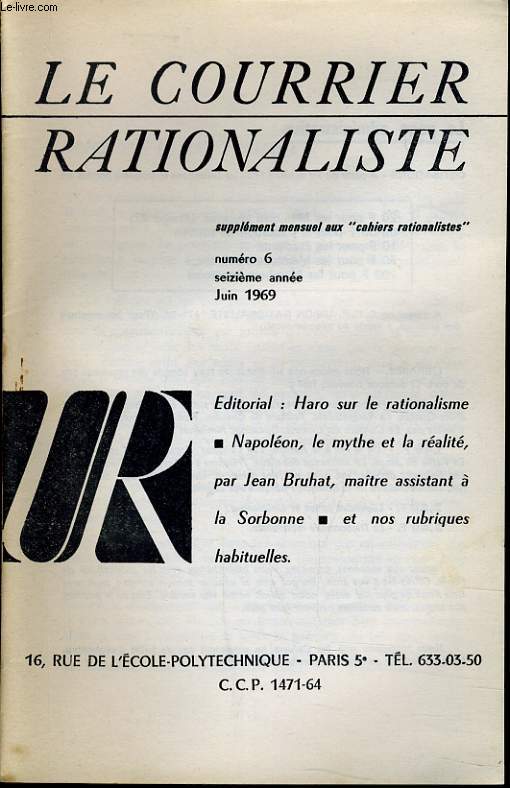 LE COURRIER RATIONALISTEn6 (supplment aux 