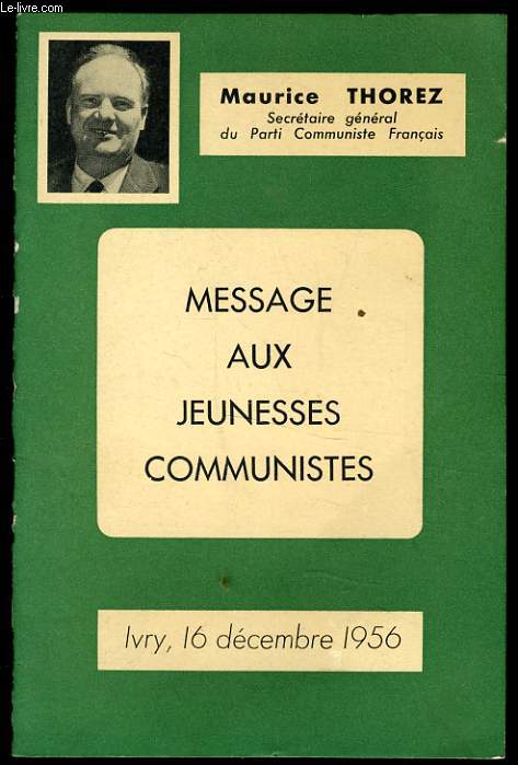 MESSAGE AUX JEUNES COMMUNISTES