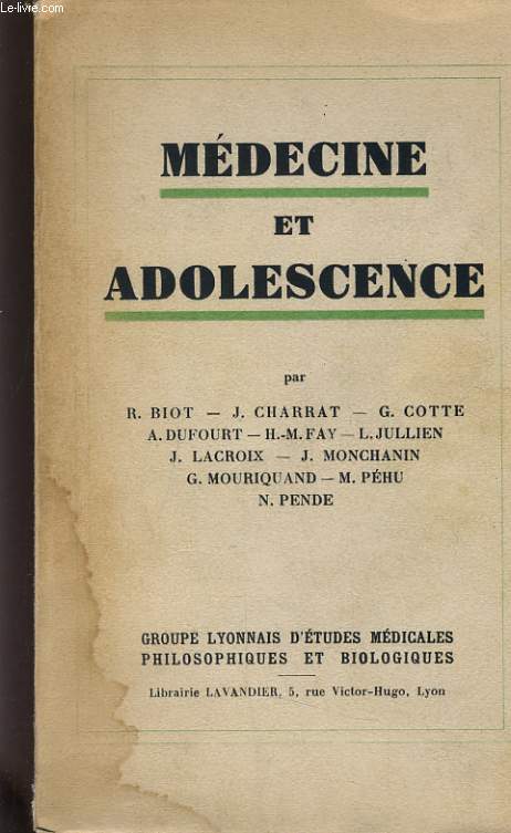 MEDECINE ET ADOLESCENCE