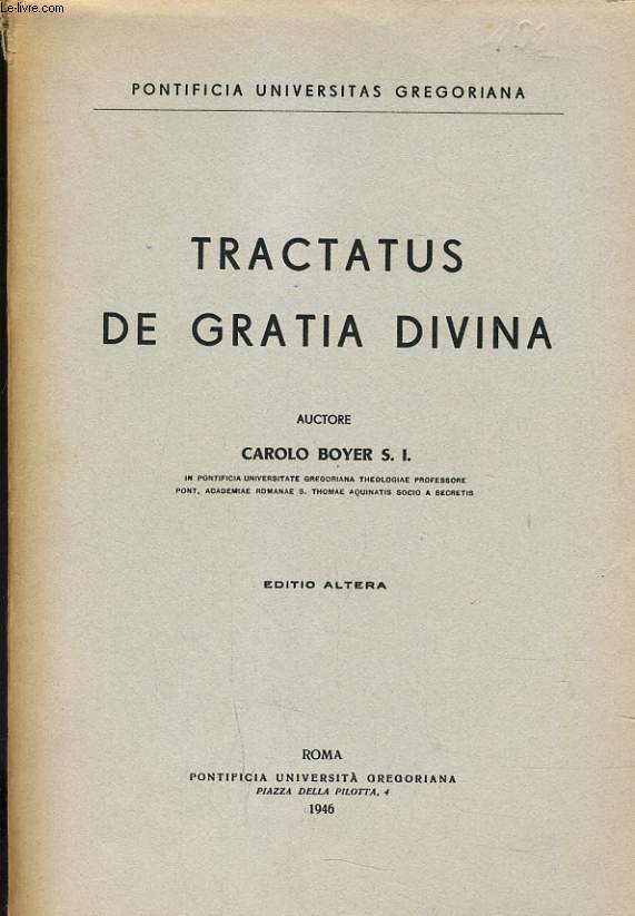 TRACTACUS - DE GRATIA DIVINA
