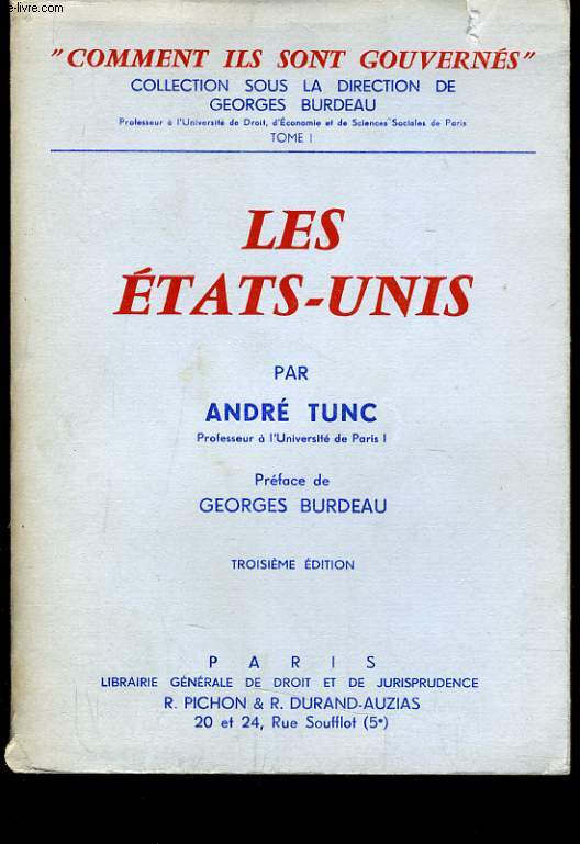 LES ETATS-UNIS - Tome 1.