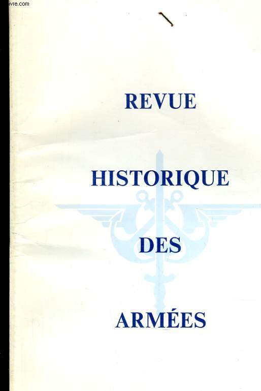 REVUE HISTORIQUE DES ARMEES N1 - 3e ANNEE