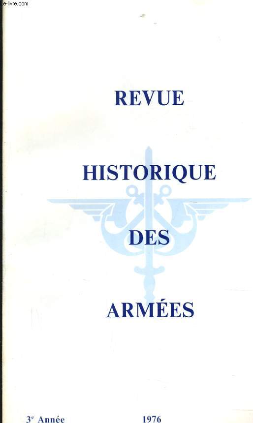 REVUE HISTORIQUE DES ARMEES N2 - 3e ANNEE