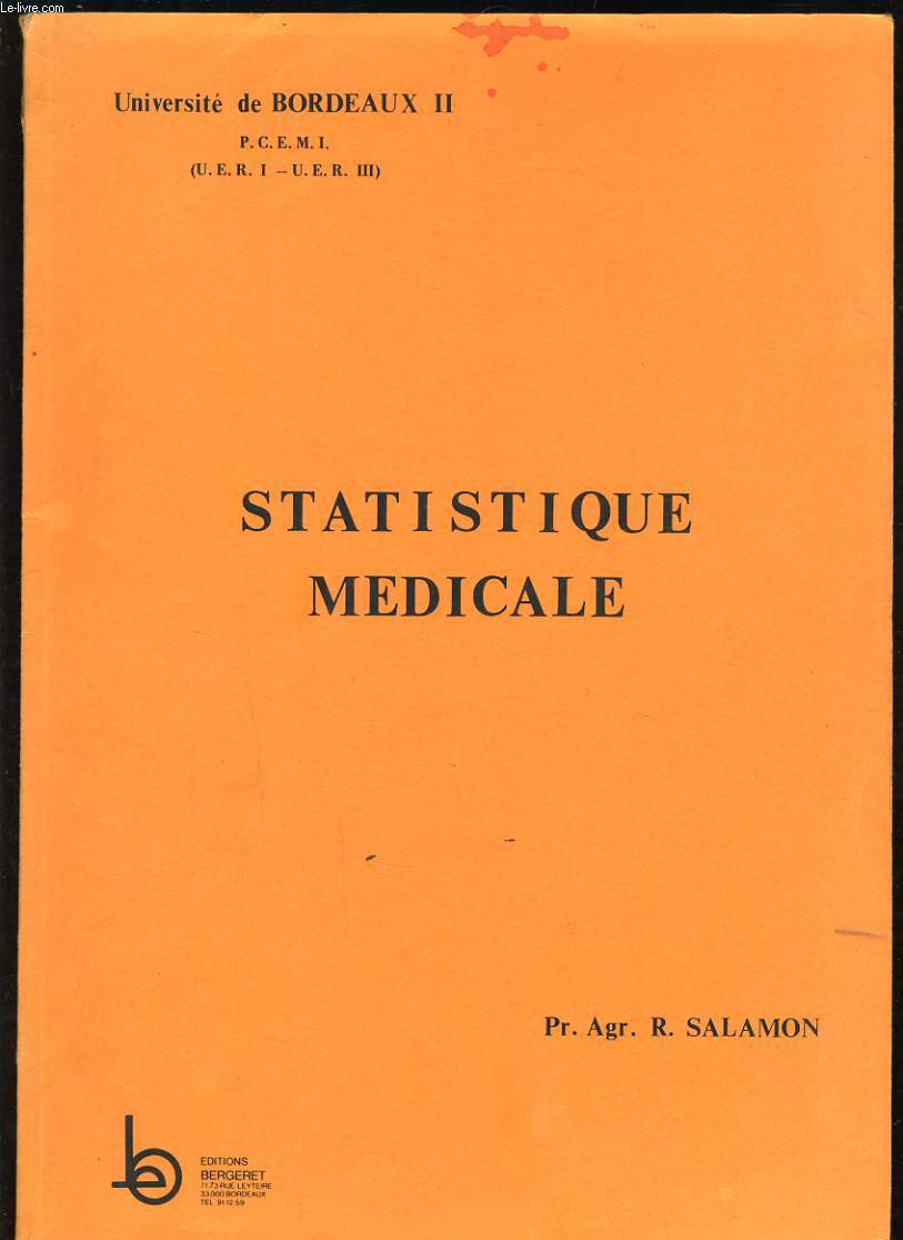 STATISTIQUE MEDICALE