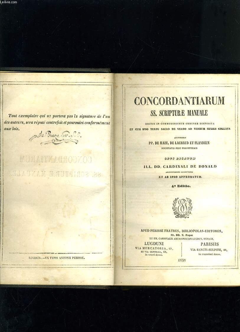 CONCORDANTIARUM SS. SCRIPTURAE MANUALE
