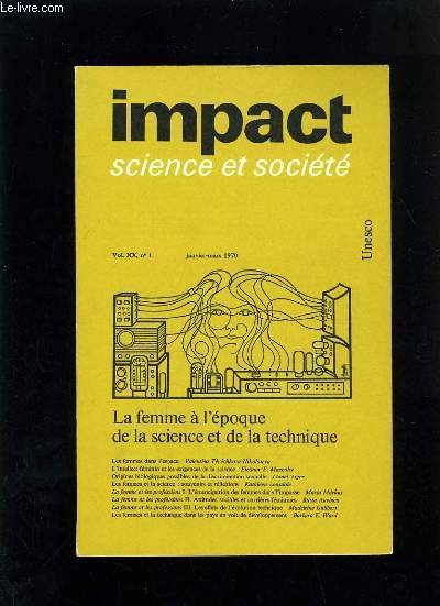 IMPACT SCIENCE ET SOCIETE N1 VOLUME XX