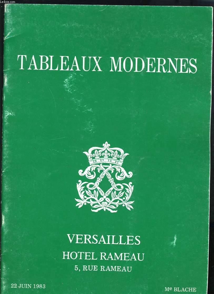 TABLEAUX MODERNES- CATALOGUE VENTE AUX ENCHERES