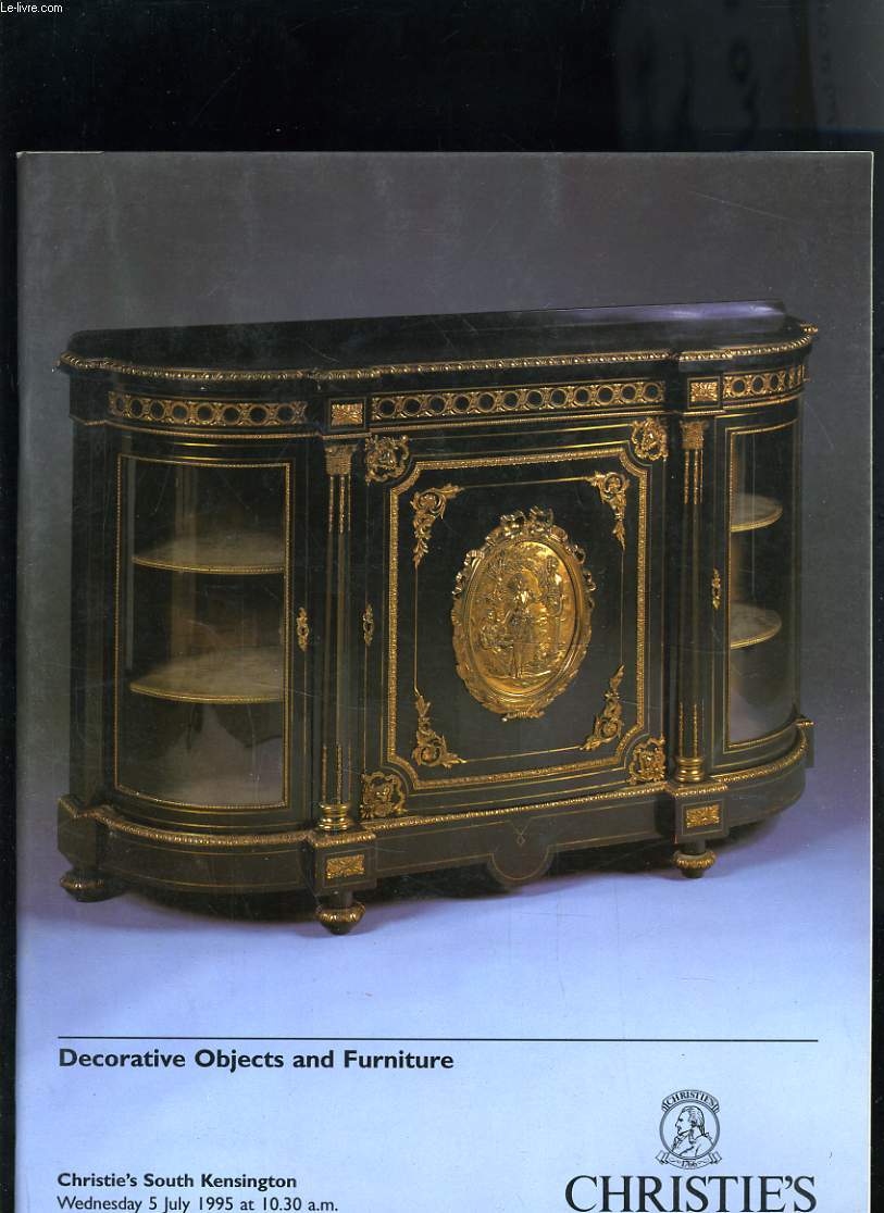 DECORATIVE OBJETCTS AND FURNITURE- CATALOGUE VENTE AUX ENCHERES