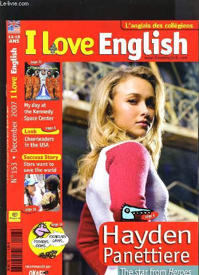 I LOVE ENGLISH N153 - HAYDEN PANETTIERE, THE STAR FROM HEROES - MY DAY AT THE KENNEDY SPACE CENTER - STARS WANT TO SAVE THE WORLD