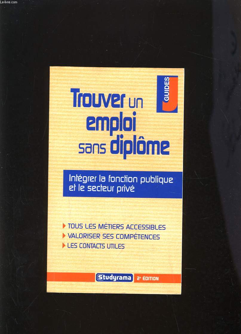 TROUVER UN EMPLOI SANS DIPLOME - INTEGRER LA FONCTION PUBLIQUE ET LE SECTEUR PRIVE