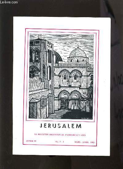 JERUSALEM N3 - 4 - SERVIR LA CAUSE DE LA JUSTICE ET DE LA PAIX, PROCOPE DE GAZA, PROJET D'UN SYNODE DIOCESAIN