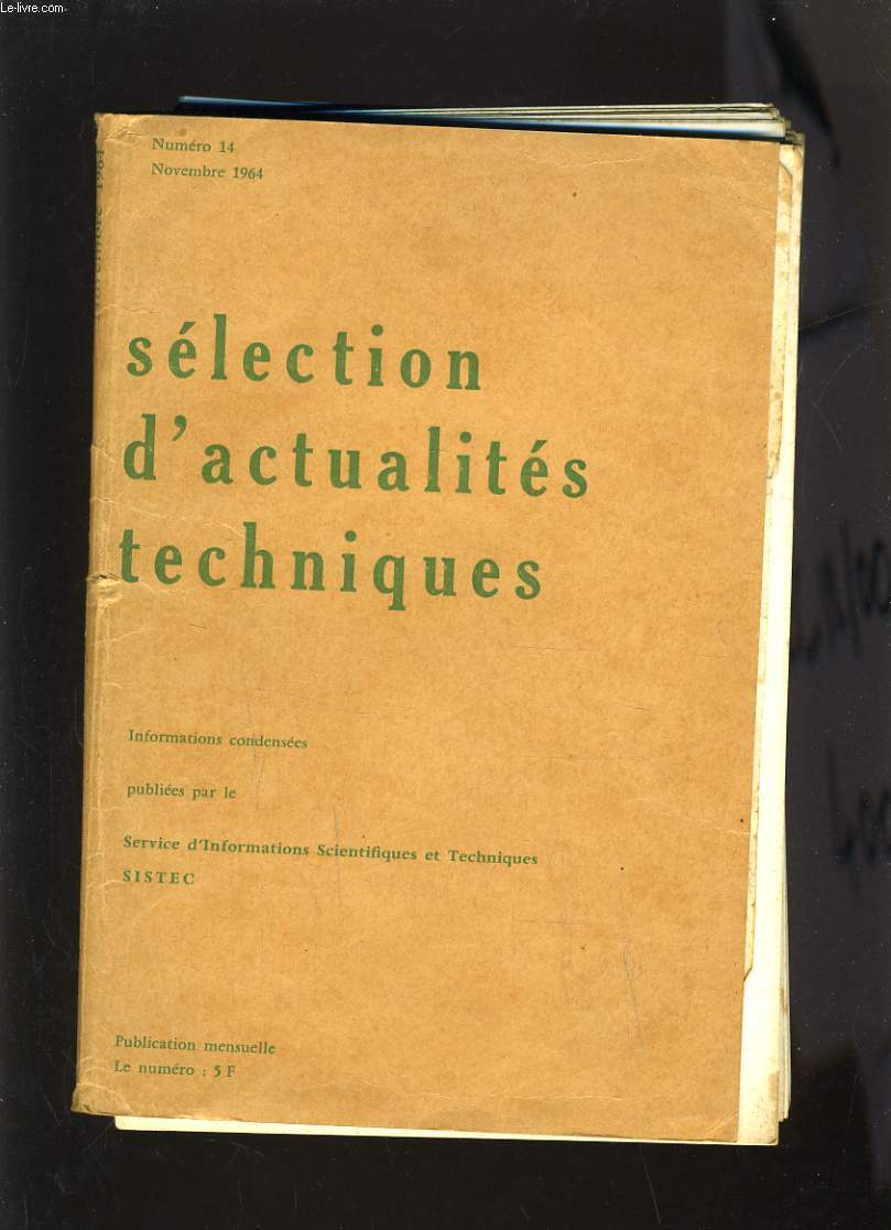 SELECTION D'ACTUALITES TECHNIQUES - NUMERO 14