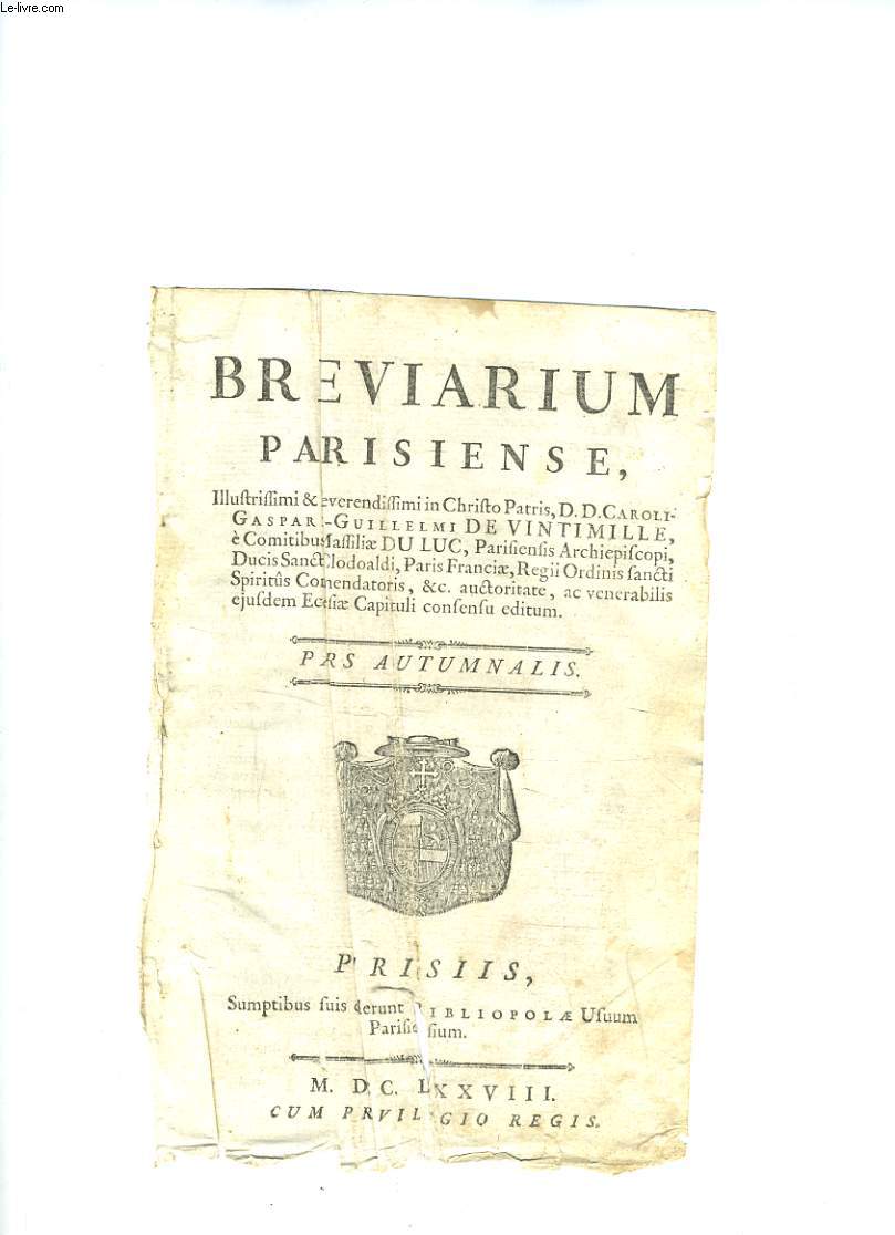 BREVIARIUM PARISIENSE
