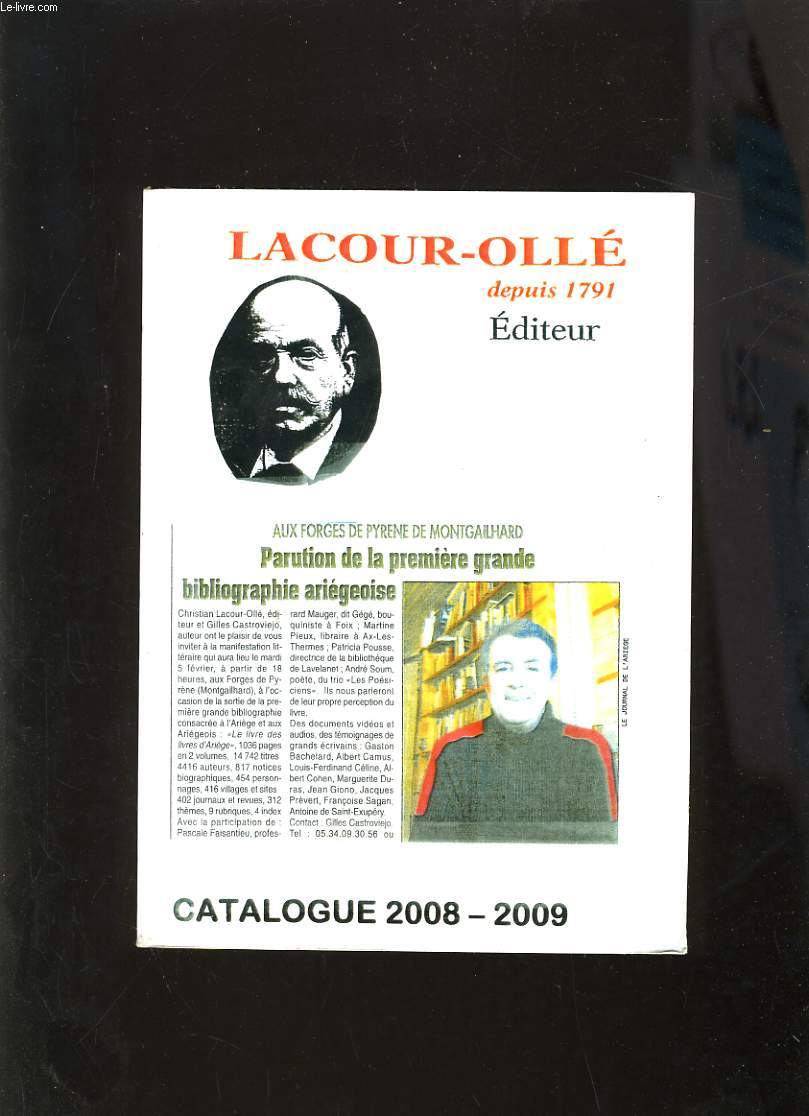CATALOGUE 2008 - 2009 LACOUR OLLE