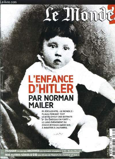 LE MONDE 2 - L'ENFANCE D'HITLER PAR NORMAN MAILER