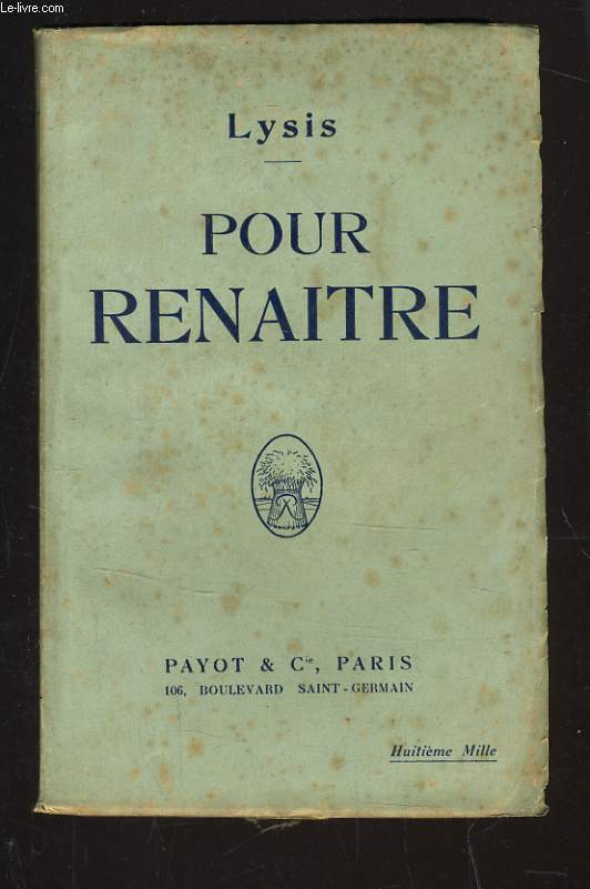 POUR RENAITRE