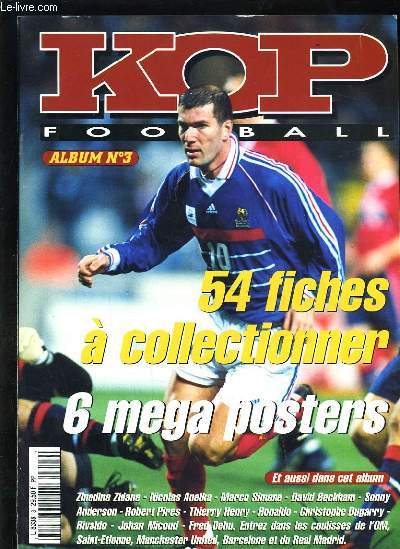 IKOP FOOTBALL ALBUM N3 - 54 FICHES A COLLECTIONNER - 6 MEGA POSTER