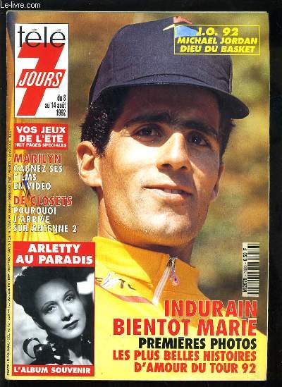 INDURAIN BIENTOT MARIE, PREMIERES PHOTOS, LES PLUS BELLES HISTOIRES D'AMOUR DU TOUR 92 - J.O 92 MICHAEL JORDAN DIEU DU BASKET