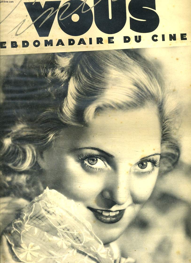 POUR VOUS, LE PLUS GRAND HEBDOMADAIRE DU CINEMA N294, 5 JUILLET 1934. CHEVALIER EPOUSERAIT-IL KAY FRANCIS ?/ 