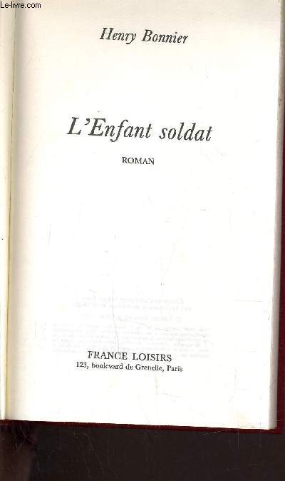 L'ENFANT SOLDAT.