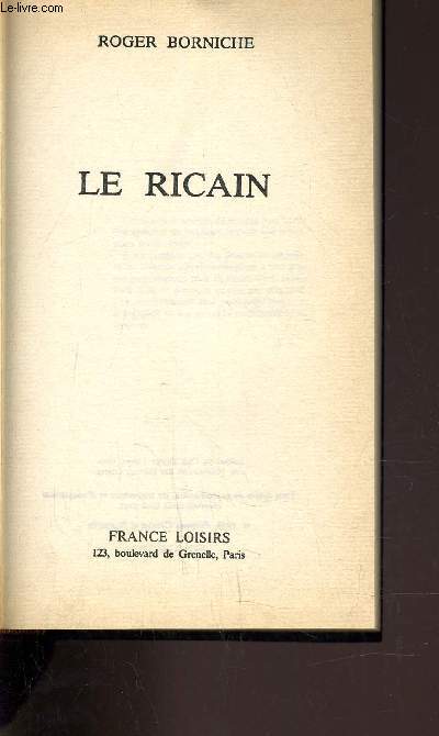 LE RICAIN.