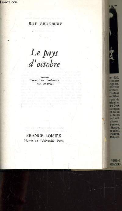 LE PAYS D'OCTOBRE.