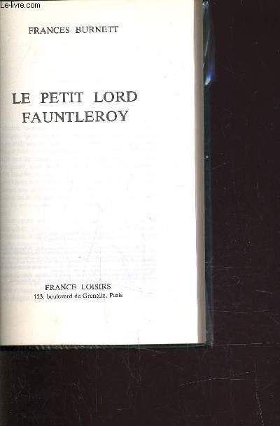 LE PETIT LORD FAUNTLEROY.