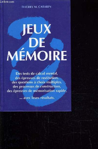 JEUX DE MEMOIRE.