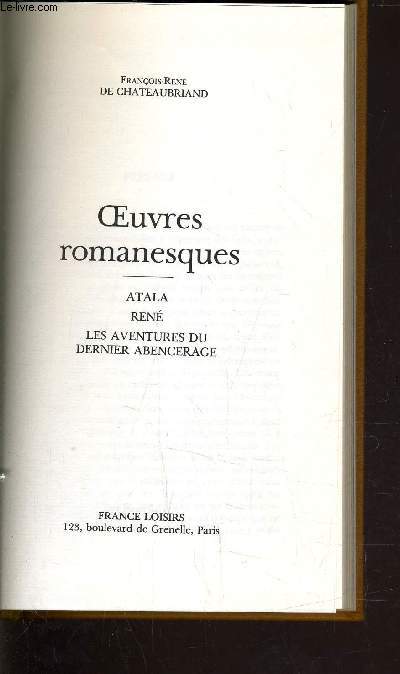 OEUVRES ROMANESQUES.