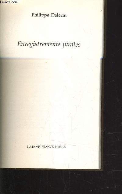 ENREGISTREMENTS PIRATES.