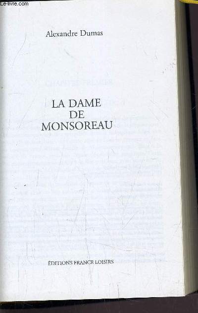 LA DAME DE MONSOREAU.