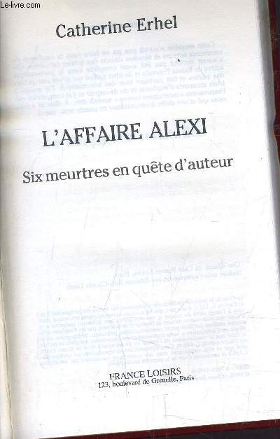 L'AFFAIRE ALEXI.
