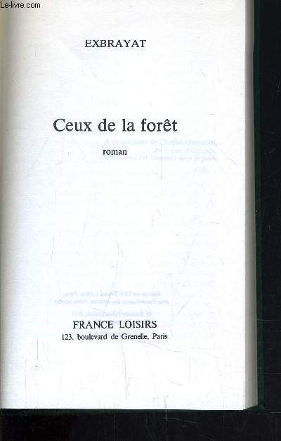 CEUX DE LA FORET.