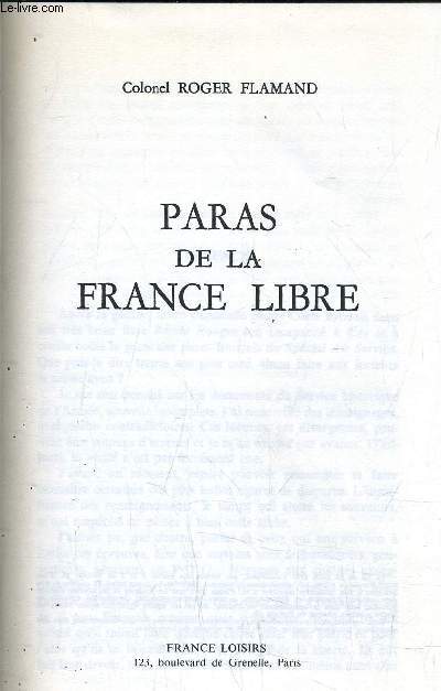 PARAS DE LA FRANCE LIBRE.