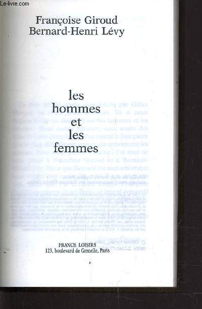 LES HOMMES ET LES FEMMES.