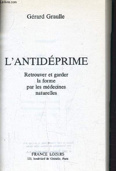 L'ANTIDEPRIME.