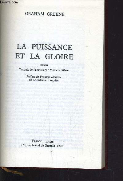 LA PUISSANCE ET LA GLOIRE.