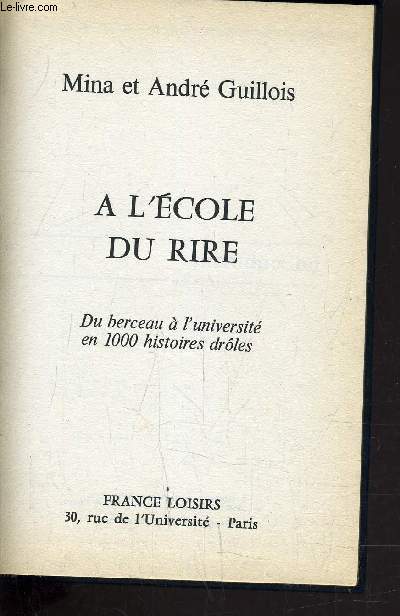 L'ECOLE DU RIRE.