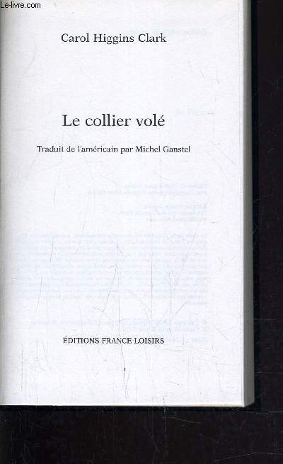 LE COLLIER VOLE.